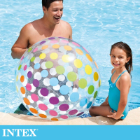 INTEX 七彩特大充氣遊戲球-直徑70cm(59065)