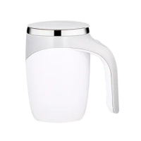 Chocolate Smart Insulated Cup Drinkware Battery Operated Magnetic Hot Drink Mixer Office Cocoa Self Stirring Mug Stainless Steel