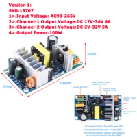 AC-DC Dual Output Isolation Switching Power Supply Module Adjustable Buck Converter Step Down Module 110V 220V to 12V 24V 36V
