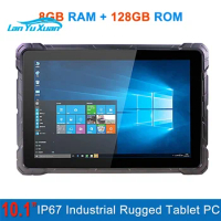 RUGLINE8GB RAM 128GB IP67 Industrial Rugged Windows 10 Pro Tablet PC Win10 N4120 10.1" HD WiFi RS232 RJ45 USB3.0