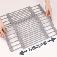 廚房水槽可折疊瀝水架 瀝碗碟碗筷控水卷簾架 硅膠伸縮濾水架 廚房水槽可折疊瀝水架瀝碗碟