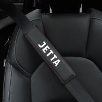 For Volkswagen JETTA MK2 MK3 MK4 MK5 MK6 MK7 MK8 Accessories 1pc Cowhide Car Interior Seat Belt Protector Cover For car Auto Acc
