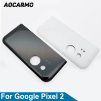 Aocarmo Back Glass Housing Camera Cover With Adhesive For Google Pixel 2 Replacement 5.0" Inch