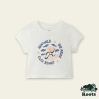 【Roots】Roots 大童- RUN WILD短袖T恤(白色)