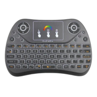 2.4G wireless keyboard T2-C mini touch keyboard seven backlight English-Germany-French-Italian-estern-Japanese-Russian version