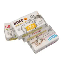 whitning soap Goat Milk Silk Soap Shrink Pores Anti Acne Treatment Oil Moisturizing Whitening Mites Remover Soap Face Cleaner