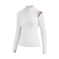 25 ชุดกอล์ฟฤดูใบไม้ผลิและฤดูร้อนสำหรับผู้หญิงแขนยาว T ท็อปสปอร์ตทรงเข้ารูป ลดน้ำหนัก สำหรับกิจกรรมกล