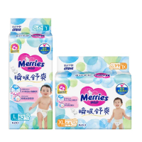 【妙而舒】瞬吸舒爽紙尿褲/尿布 L-XL箱購(L52片x4包/ XL44片x4包)