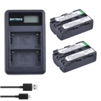 Batmax 2pc NP-FM500H NPFM500H NP FM500H Camera Battery+LCD Dual USB Charger for Sony A57 A65 A77 A99 A350 A550 A580 A900 Cameras