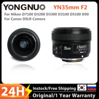 YONGNUO YN35mm F2 F2C F2N Wide-Angle Large Aperture Auto Focus Lens for Nikon D7100 D3200 D3300 D3100 For Canon DSLR Camera