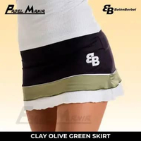 Belén Berbel Clay Olive Green Skirt | Rok Olahraga Wanita Tennis Padel S