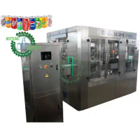 2 in 1 Stainless steel CSD balance pressure carbonated gas juice soft cola drinks aluminium can rinsing filling capping machine