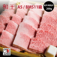 日本熊本A5和牛烤肉片 / 200g