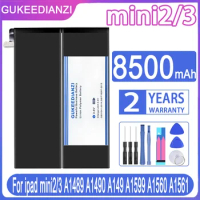 GUKEEDIANZI Tablet Battery For Apple IPad Mini 2 3 8500mAh Mini2 Mini3 A1512 A1489 A1490 A1491 A1599 With Tools