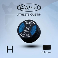Kamui Athlete Cue Tip - Soft Medium Hard Cue Tip Billiard Stick Atlet Tips Ori Japan Hard