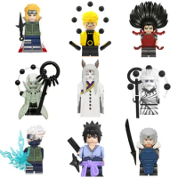 Bandai Naruto Anime Figure Shippuden Toy Building Blocks Toy Cartoon Character Model building block Action Figure Dolls Toy Gift