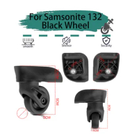For Samsonite 132 Black Universal Wheel Replacement Suitcase Rotating Smooth Silent Shock Absorbing Wheels Travel Accessories