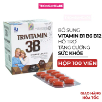 Bổ sung Vitamin B1 B6 B12 tổng hợp Đại Uy - TriVitamin 3B giúp tăng đề kháng, giảm mệt mỏi - Hộp 100