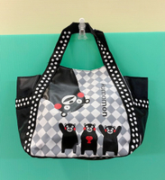 【震撼精品百貨】熊本熊_Kumamon~熊本熊手提袋/肩背包-黑#14230