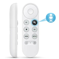 G9N9N IR Remote Replacement Smart TV Remote Bluetooth-Compatible Voice Remote Controller for Google TV Chromecast 4K Snow