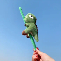 Green 8CM Dinosaur Stuffed Toy , Belt Plush TOY