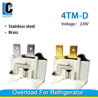 220V 110V Brass 4TM-D Refrigerator And Air Conditioner Overload Protector Relay Refrigerator Spare Parts