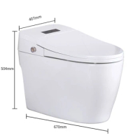 Factory Price Bathroom WC Automatic Electronic Bidet Intelligent Smart Toilet For Home