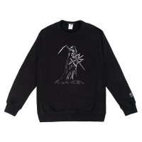 Maternal Disaster Sweater CREWNECK All Varian Hitam katun