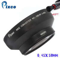 Pixco 58MM 0.45X thread lens Super Macro Wide Angle Lens For canon nikon sony PENTAX olympus DSLR DV SLR Camera