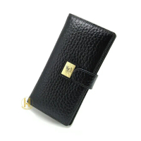 Dompet Cosset Wanita Kancing - Dompet Wanita Kulit Panjang - 011B - Hitam