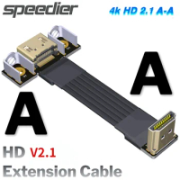 ADT-Link HD2.1 Video Extension Cable A-A Type Standard HD-Compatible V2.1 FPC FPV GPU Flat 2.0 Ribbon Extender 2K/240Hz 4K/144Hz