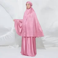 Lozy Hijab - Syahnaz Prayer Set (Mukena Bahan Silk Set Pattern Coquette Motif 2in1 Koleksi Raya Leba