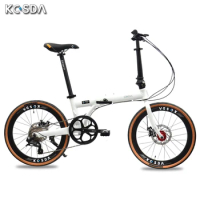 20 Inch Folding Bike 451 Wheelset Foldable Road Bicycles City Racing Small Wheel Cycling 8 speed Mechanical Disc Brake Bicycle
