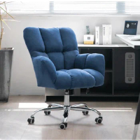 Simple Modern Office Chair Home Comfortable Sitting Office Study Lifting Fabric Gaming Chair Backrest Sofa Desk Computer Chair