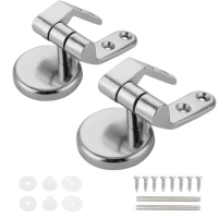 1 Set Toilet Seat Hinge Flush Toilet Cover Mounting Connector Toilet Lid Hinge Mounting Fittings Zinc Alloy Replacement Parts