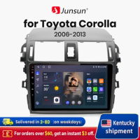 Junsun V1 AI Voice Wireless CarPlay Android Auto Radio for Toyota Corolla E140 E150 2006 -2013 4G Car Multimedia GPS 2din