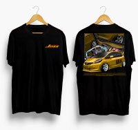 Kaos Distro Cowok Honda Jazz Gen2 Baju Pria Sablon Premium T-Shirt Oversize Original Katun Combed Je