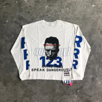 เสื้อยืดพิมพ์ลายวินเทจ เซนต์ MICHAEL RRR123 เสื้อเชิ้ตโอเวอร์ไซส์ลำลอง ทำจากผ้าฝ้าย 100%