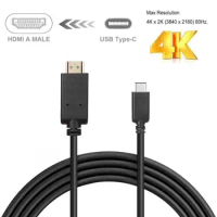 USB C to HDMI 4K 1080P Cable Adapter Type C to HDMI Converter Cable For HDTV Tablet Laptop USB-C 3.1 To HDMI Adapte