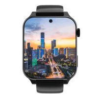 2024 RAM 4GB ROM 64GB 1.99 Inch 4G Call Smart Watch GPS Wifi Dual Camera SIM Heartrate Testing Waterproof Sports Men Smartwatch