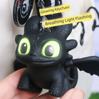 How To Train Your Dragon Luminous Night Eyes Toothless Keychain Wings Moving Toothless Car Bag Penda