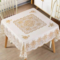 Waterproof and oil-proof square tablecloth, no-wash dining tablecloth, square table mat, mahjong tab