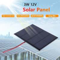 3W 12V Solar Panel Portable Solar Charger 115x85MM For 9-12V Mobile Battery