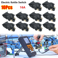 10Pcs New 250V Electric Kettle Switch 16A 2-Pin Thermostat Temperature Control Black XE-3 JB-01E Kit
