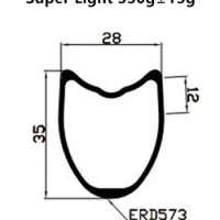 [CB28RT35-700C] Only 330g 28mm wide 35mm Depth NEW CX Gravel Bike700C Carbon Road Rims Tubular carbon wheels