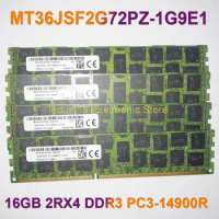 1 Pcs For MT Memory 16G 16GB 2RX4 DDR3 PC3-14900R 1866 RAM MT36JSF2G72PZ-1G9E1