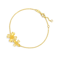 【點睛品】桂花 婚嫁黃金手鍊_計價黃金
