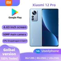 Xiaomi 12 Pro 5G Android 6.73 inch RAM 8GB ROM 128GB Qualcomm Snapdragon 8 Gen1 used phone