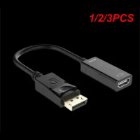 1/2/3PCS to HDMI-compatible Cable 4K 30Hz DisplayPort to Adapter Display Port Video Audio for PC HDTV Projector Laptop