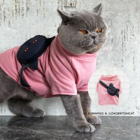 POMAPOO x @zacbritishcat - Baju Kucing dan Baju Anjing Zac Bag Tee
